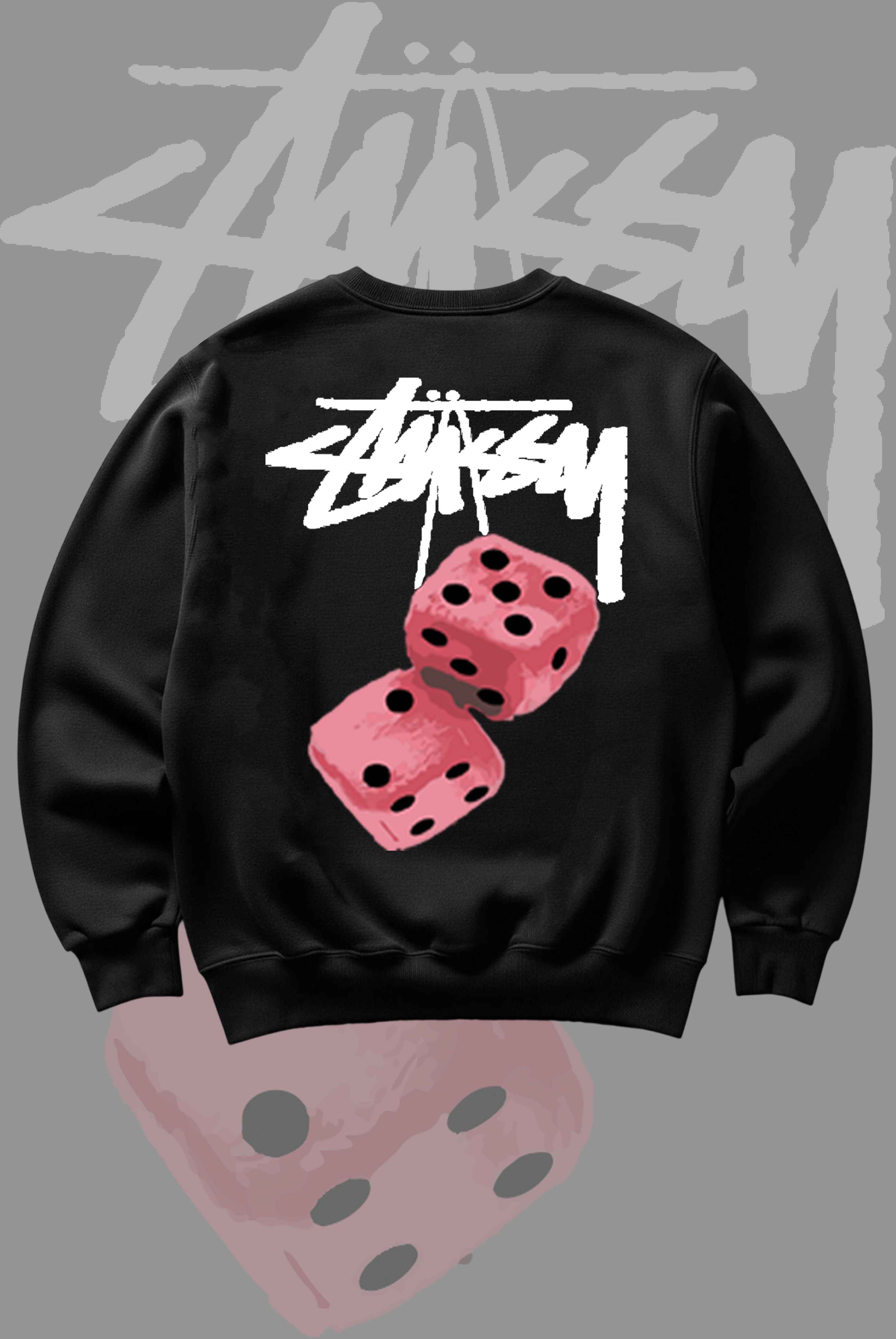 Stusy Pink Dice Sweatshirt