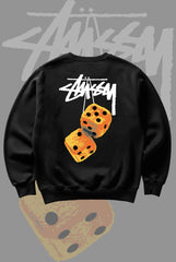 Stusy Orange Dice Sweatshirt