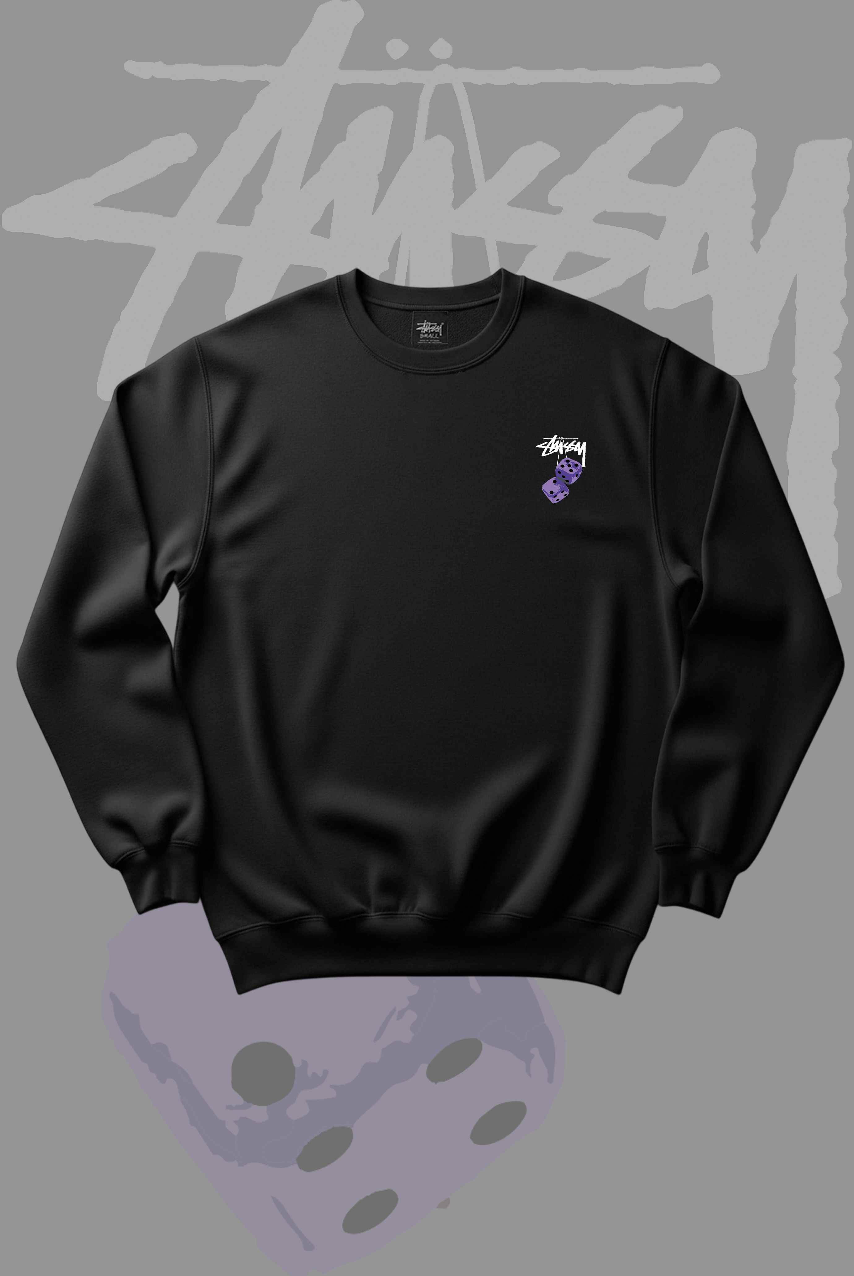 Stusy Purple Dice Sweatshirt