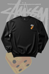 Stusy Orange Dice Sweatshirt