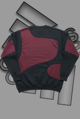 Adida Premium Red And Black Patch Work Sweats Shirts