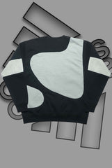 Adida Premium Silver And Black III Patch Work Sweats Shirts