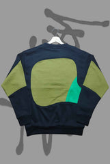 Stusy Mustard Patch Work Sweats Shirts