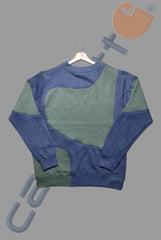 Carhart Blue And Green Patch Work Sweats Shirts