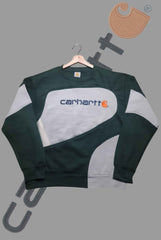 Carhart Gray And Black Supreme Patch Work Sweats Shirts