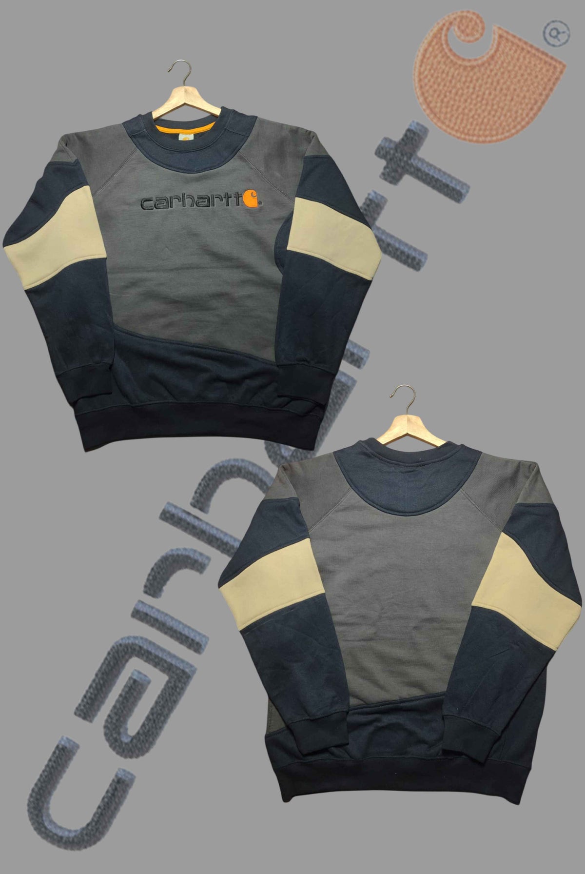 Carhart MultiColor Patch Work Sweats Shirts