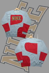 Nik Red And Gray Premium Patch Work V Sweats Shirts