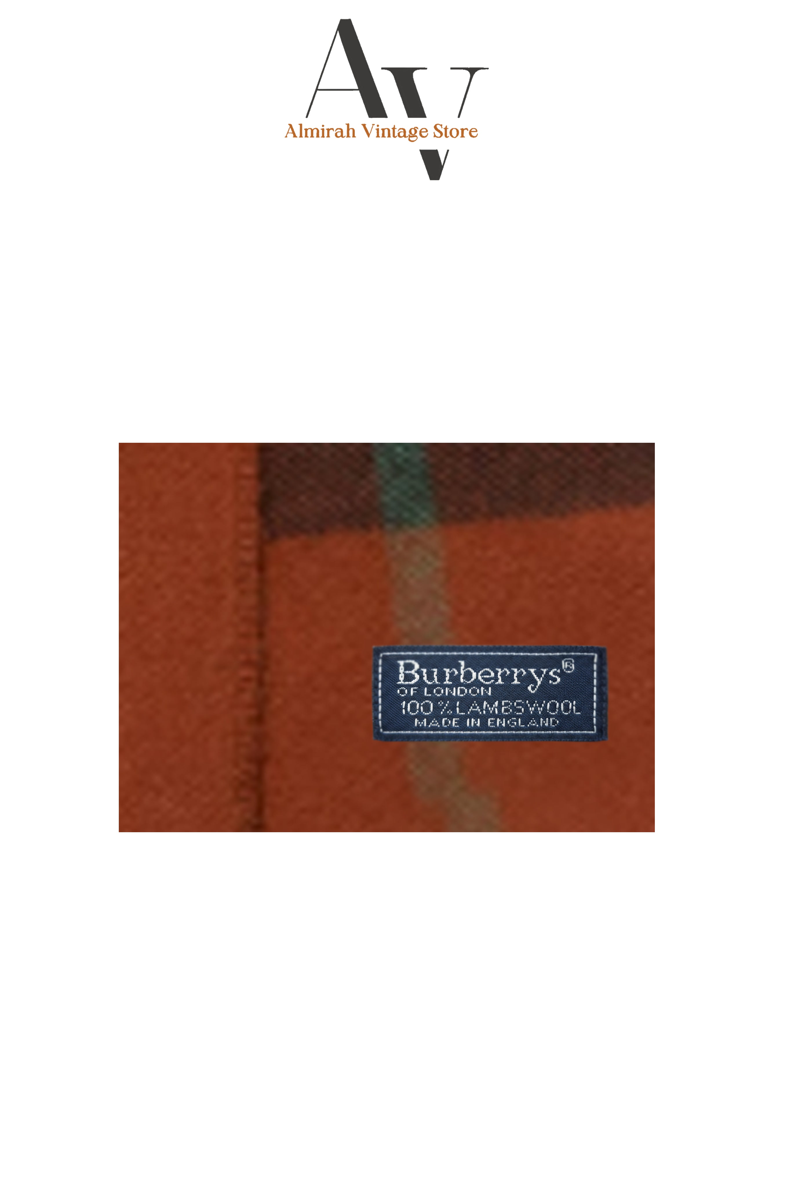Burberry-Orange Nova Check Scarf